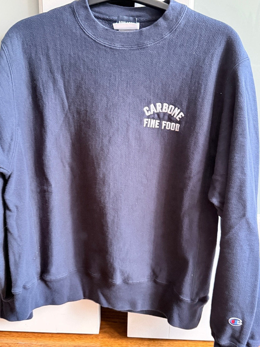 Carbon Navy 'Carbone Fine Food' Crewneck Sweatshirt